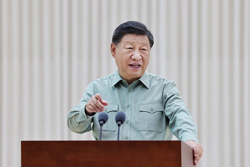 9月8日，中共中央总书记、国家主席、中央军委主席习近平到78集团军视察。这是习近平发表重要讲话。
